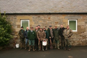 Molecatching students at Lee Moor - group photo