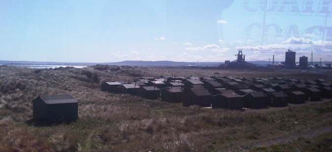 Photo - the famous beach huts at Redcar
